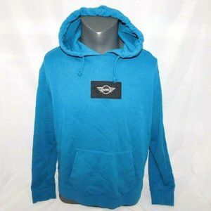 Mini Cooper Womens L Teal Wing logo Patch Hoodie